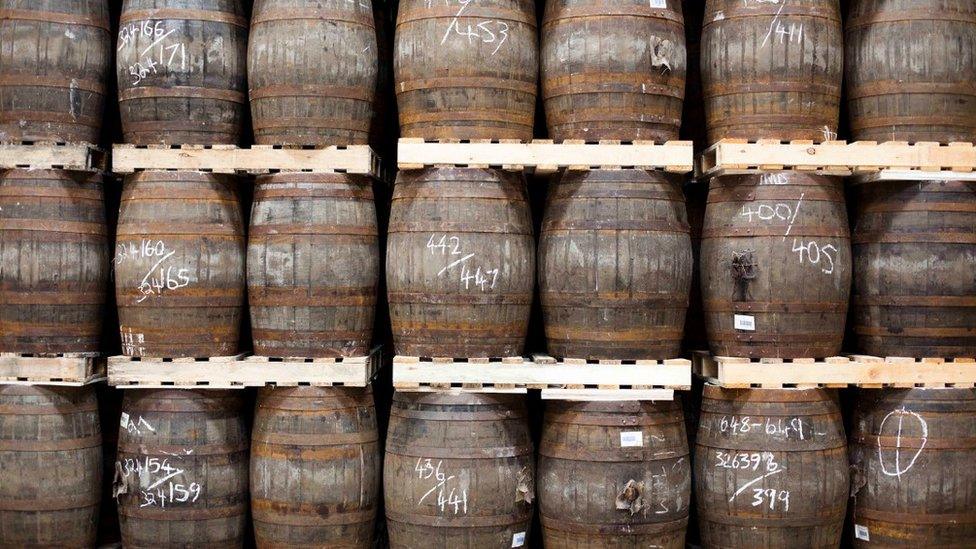 Whisky barrels