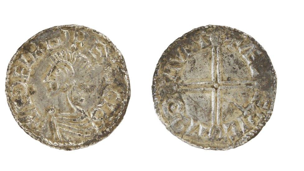 Coin from Ethelred the Unready's reign