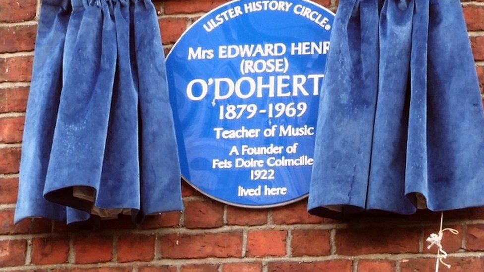 The blue plaque was unveiled on Friday