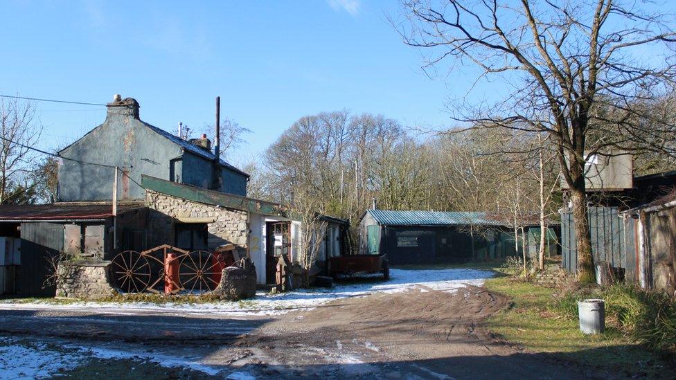 The farm's former farmhouse