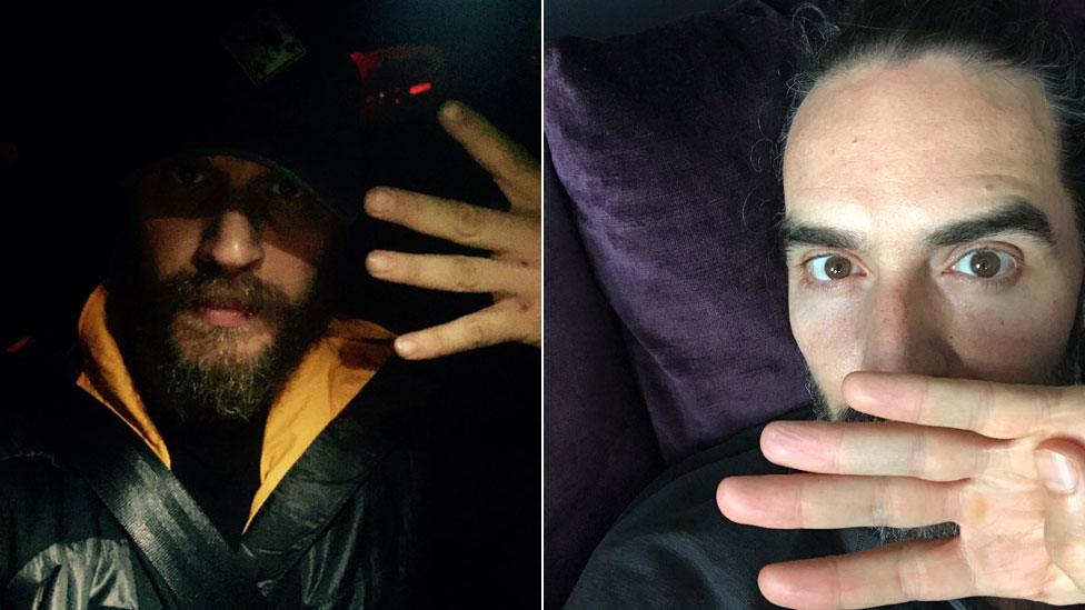 Tom Hardy and Russell Brand