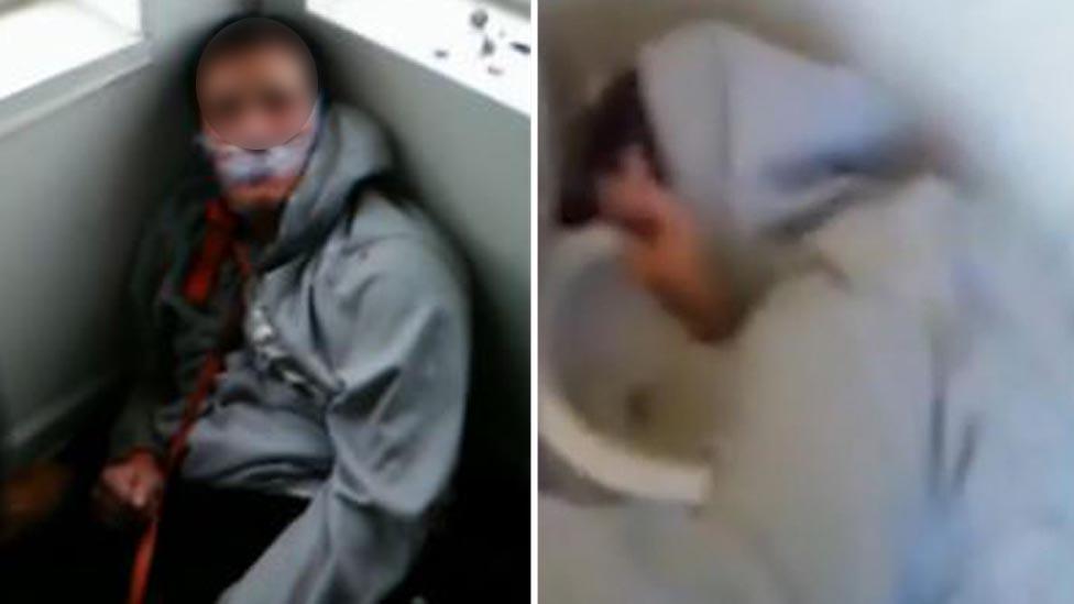 The victim was made to drink from a toilet bowl and had a gag placed over his mouth