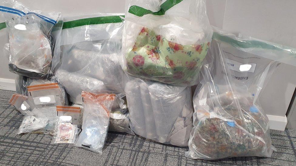 Drugs seized by police