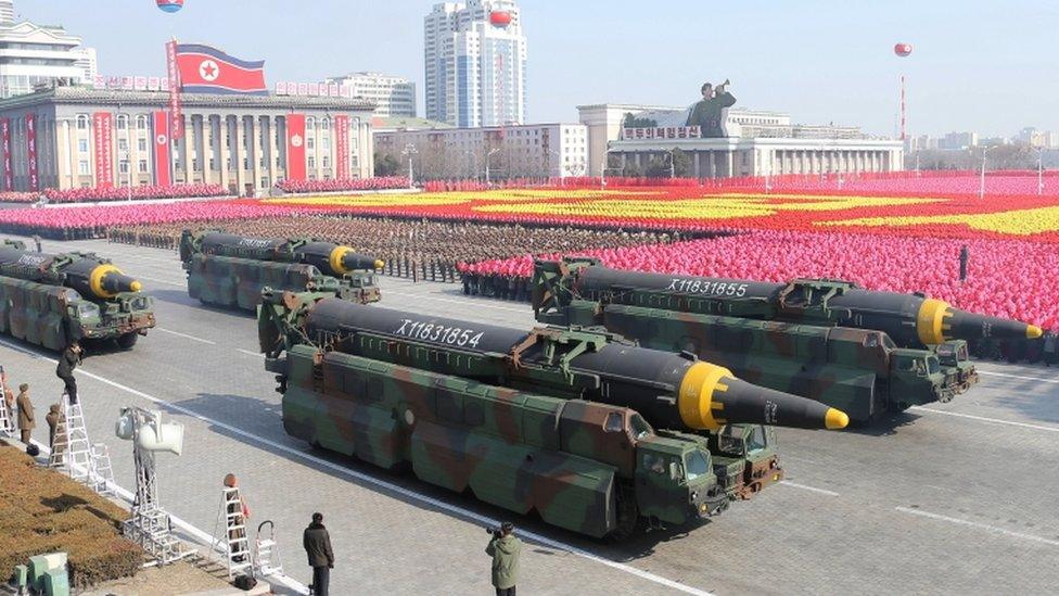 North Korean military parade (Feb 2018)