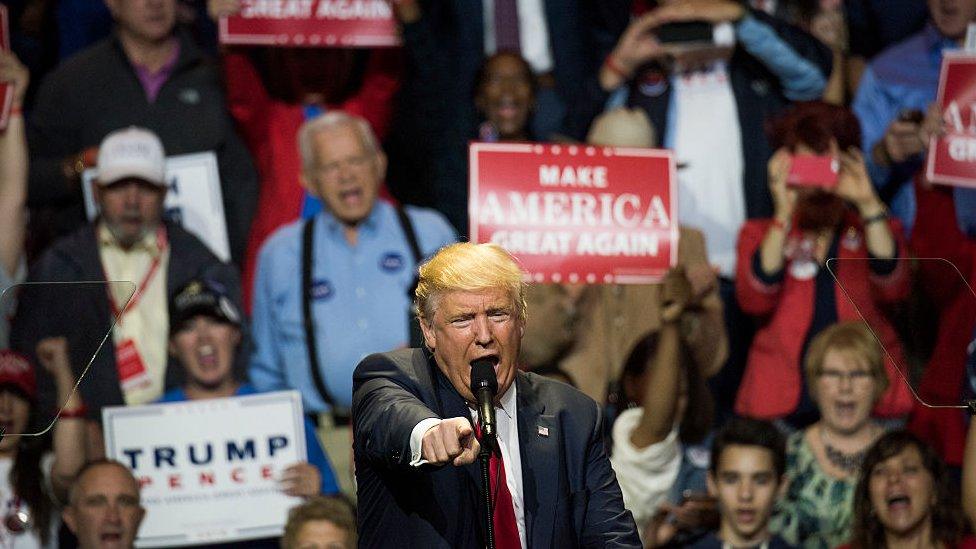 Donald Trump speaks in Ohio.