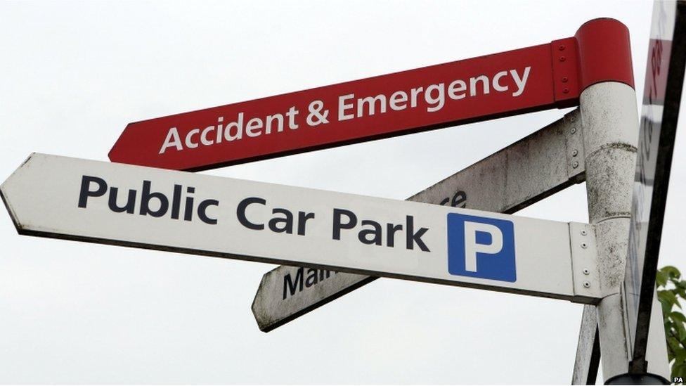 Hospital car park