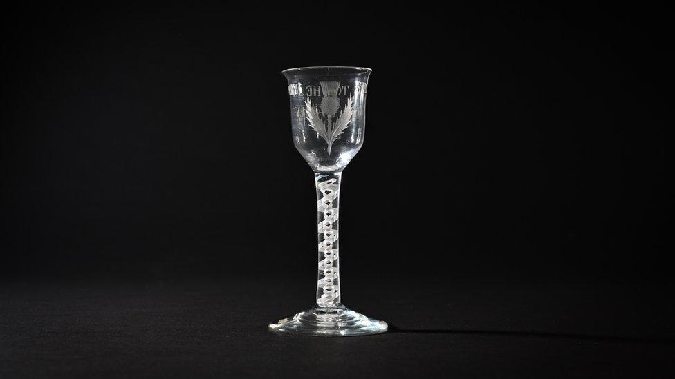 Jacobite wine glass