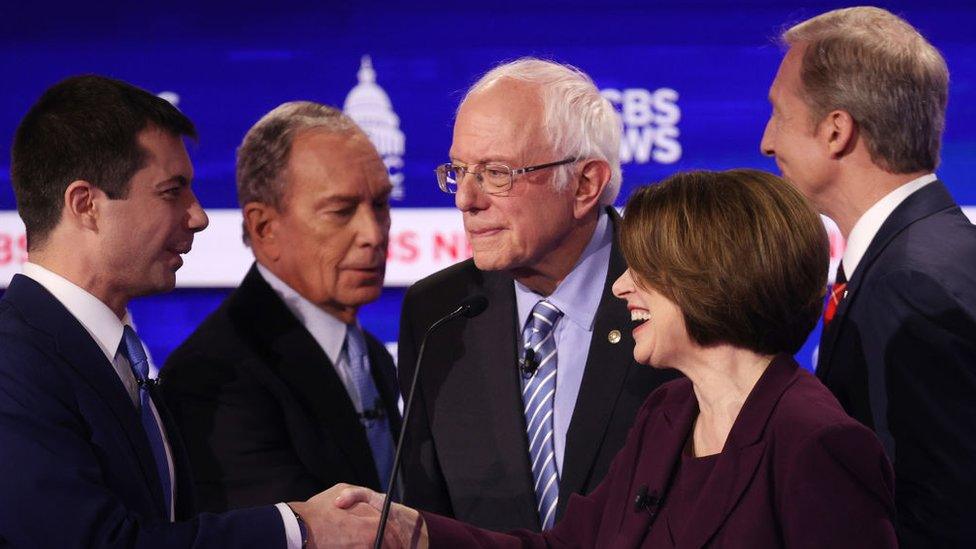 Democratic candidates at South Carolina debate