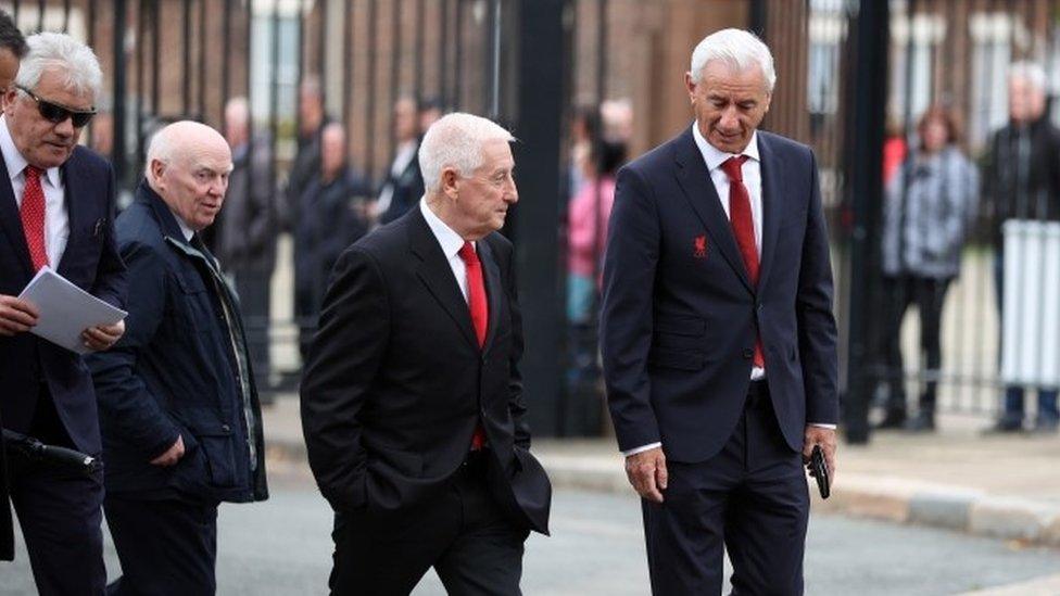 Former Liverpool players Ian Rush and Roy Evans