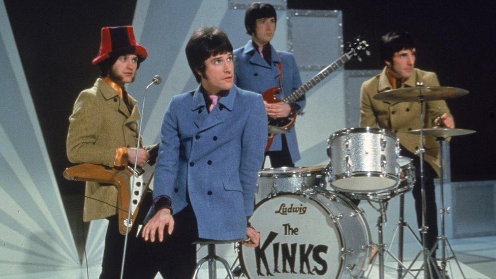 From left to right: Dave and Ray Davies, Peter Quaife and Mick Avory of The Kinks