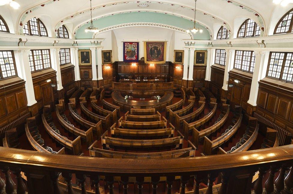 The Pitman’s Parliament, where delegates from each colliery would sit