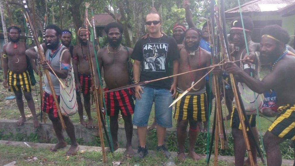 Skrzypski in Papua