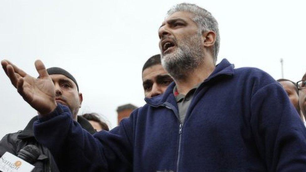 Tariq Jahan delivering speech