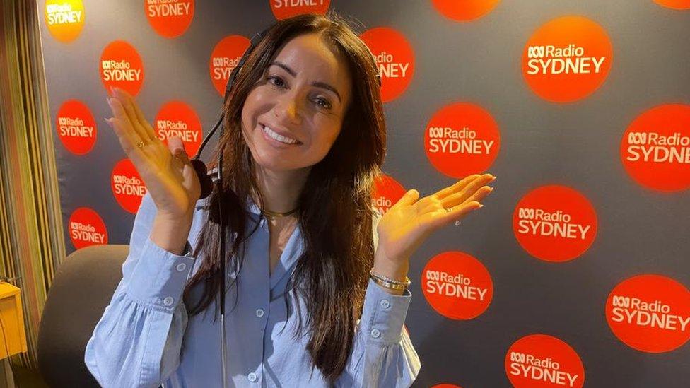 Antoinette Lattouf inside the ABC Sydney studio