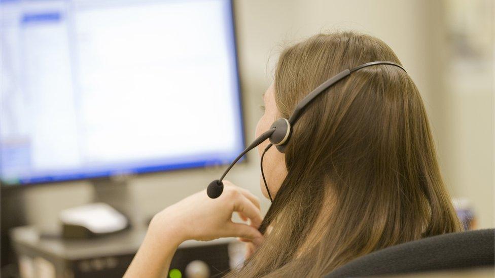 call centre worker