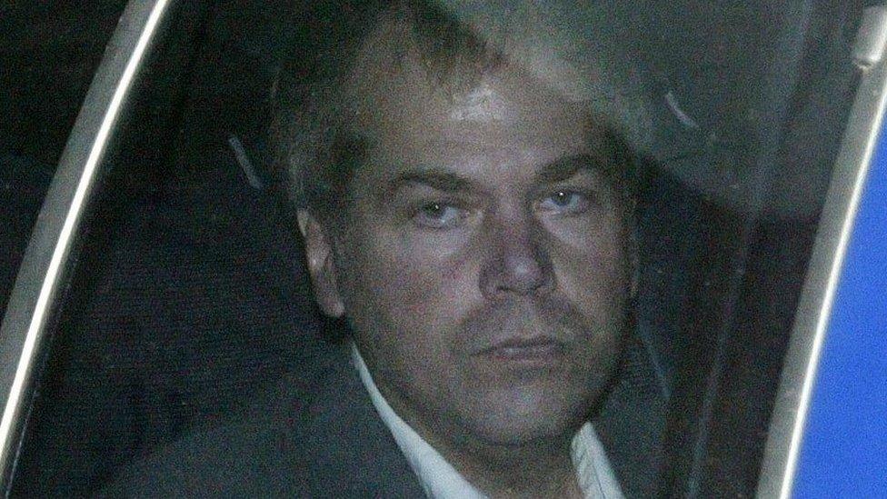 John Hinckley Jr. arrives at U.S. District Court in Washington (2003 file photo)