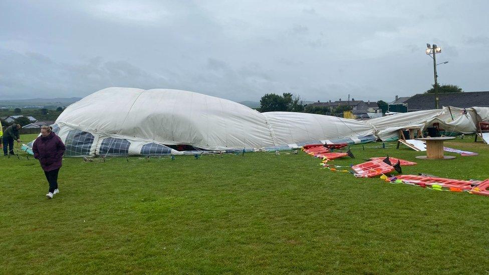 Delabole Carnival marquee