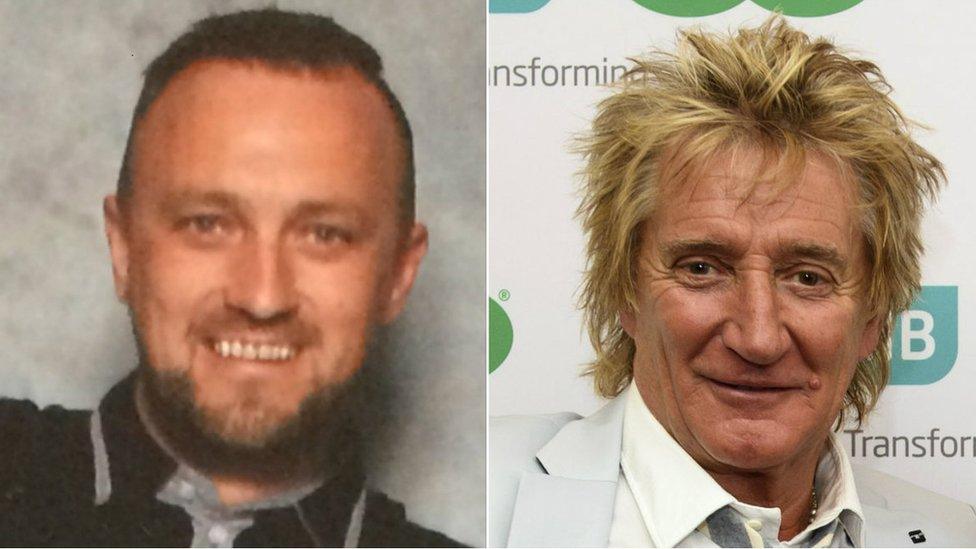 Ryan Baird and Rod Stewart