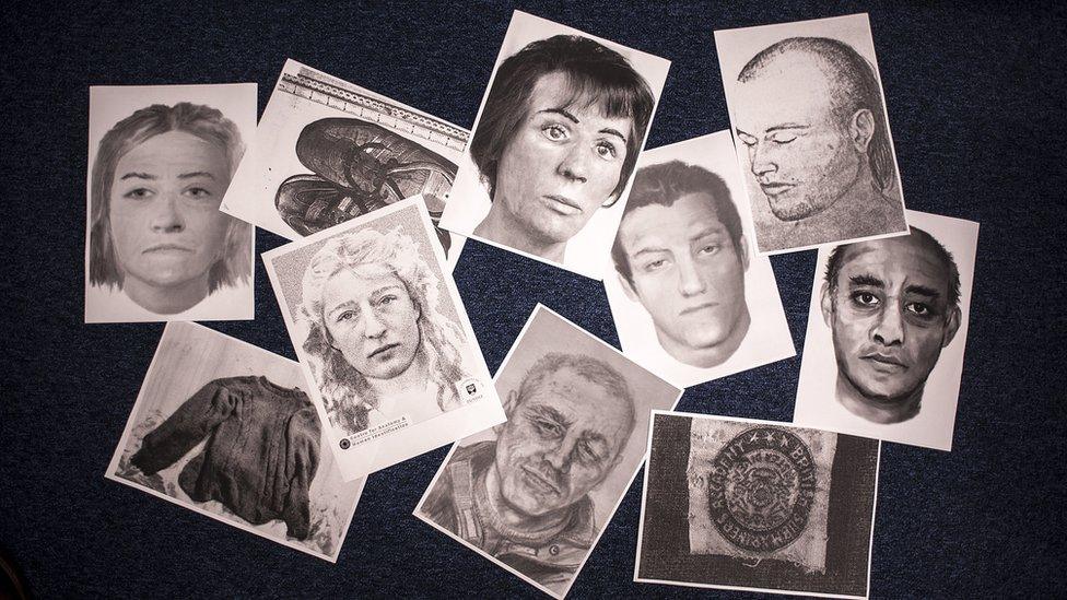 Nameless and unclaimed bodies and artefacts of unidentified bodies