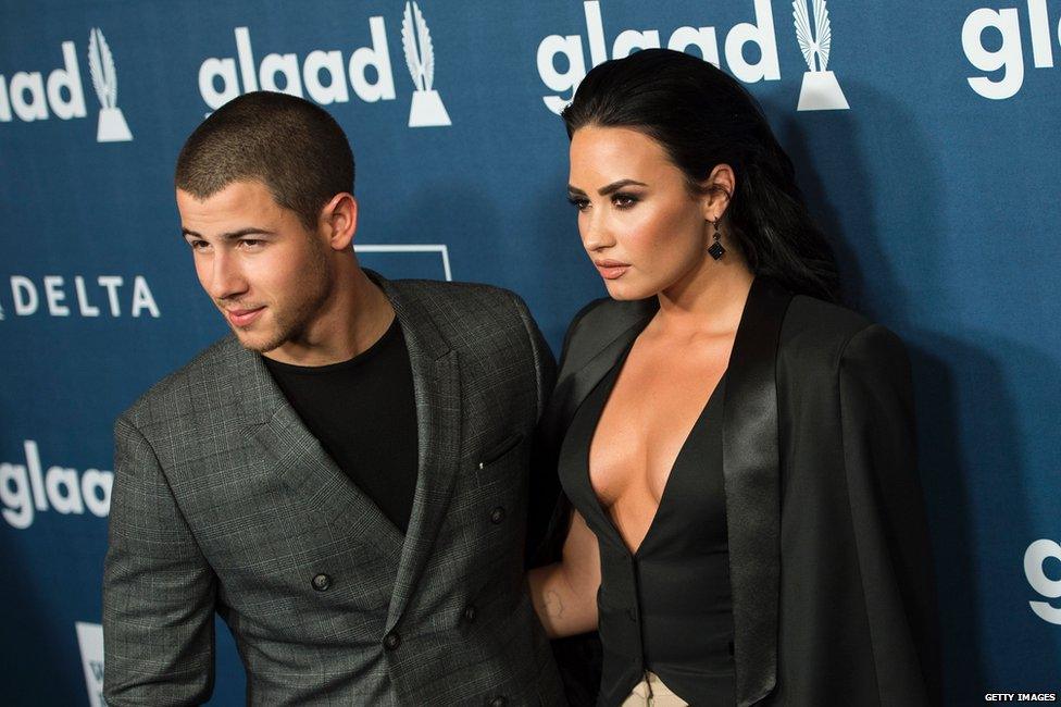 Nick Jonas and Demi Lovato