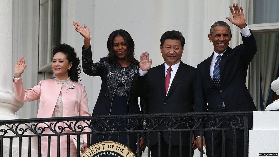 Presidents Xi and Obama