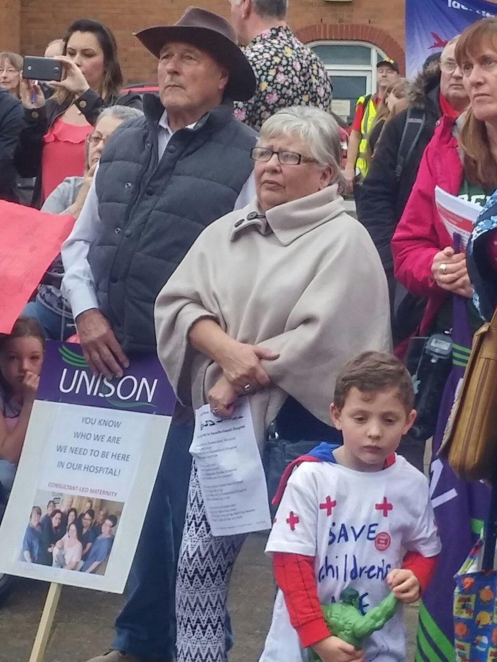 Save South Tyneside Hospital protest