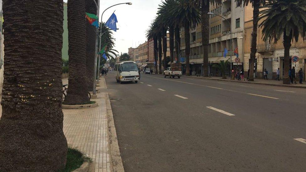 Liberty Avenue in Asmara, Eritrea pictured in August 2018