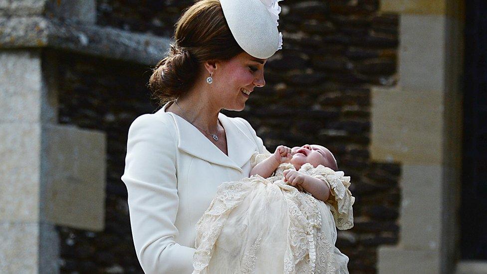 The Duchess of Cambridge and Princess Charlotte