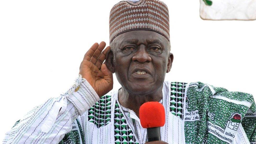 John Fru Ndi in 2018