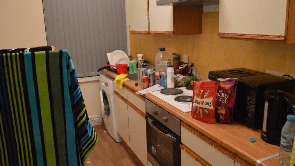 Usman Khan"s flat in Stafford, which was shown in court at the inquest into the terror attack at the Fishmongers" Hall in London