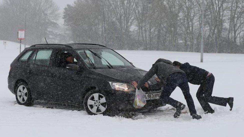 Car in snow