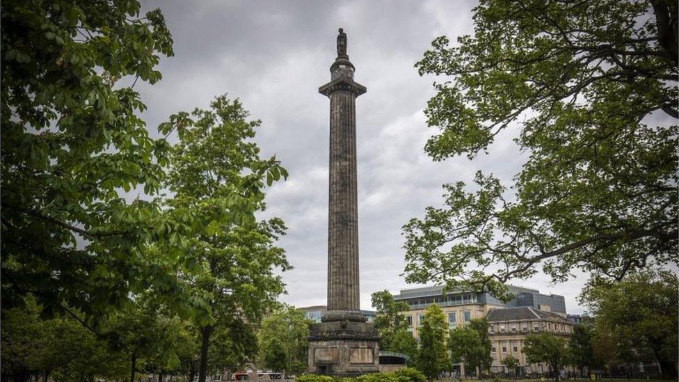 The statue of Henry Dundas 1st Viscount Melville