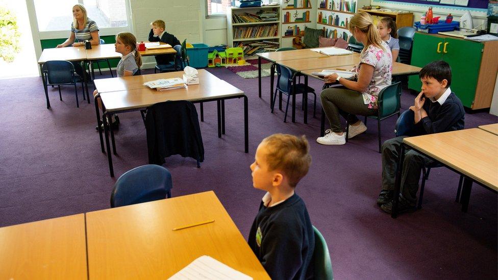 Children in classroom