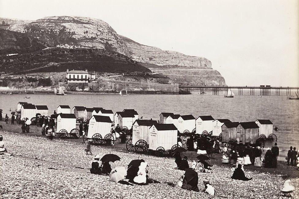 Traeth Llandudno tua 1880