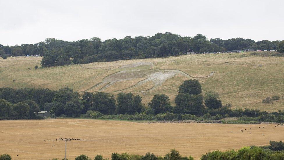 Whipsnade chalk lion