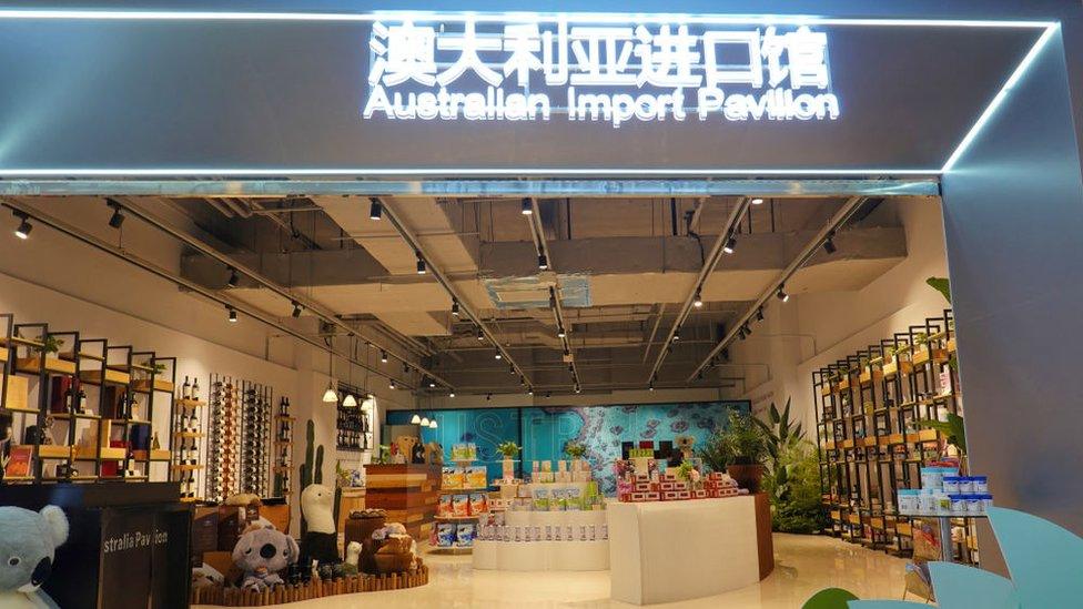 An Australian trade pavilion shop in Shanghai