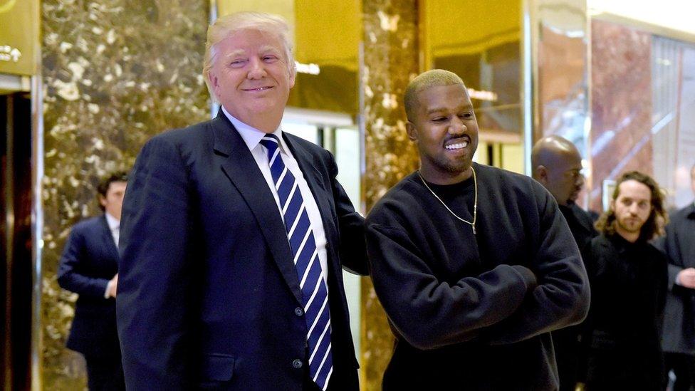 Donald Trump and Kanye West