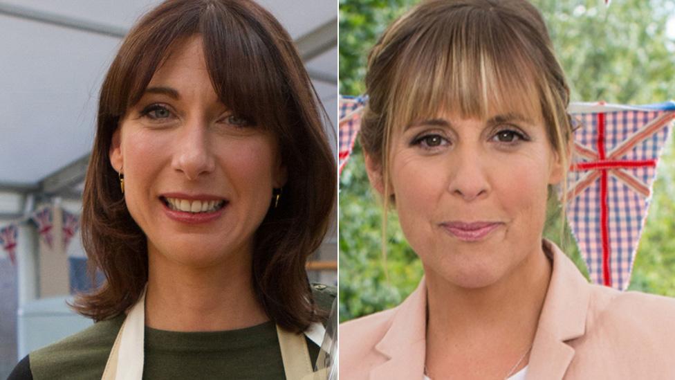 Samantha Cameron and Mel Giedroyc