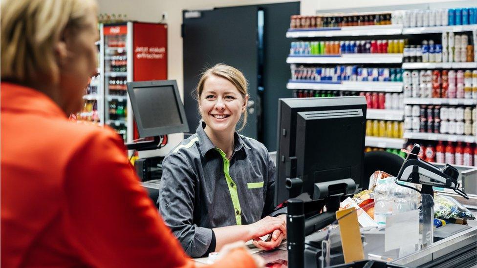 Supermarket worker