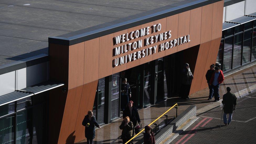 General view of Milton Keynes University hospital