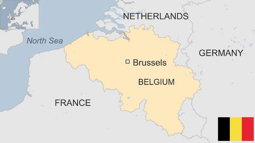 Map of Belgium