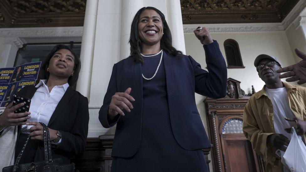 London Breed at city hall