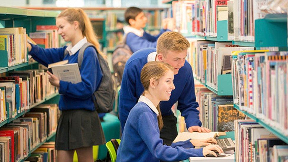 Children in library