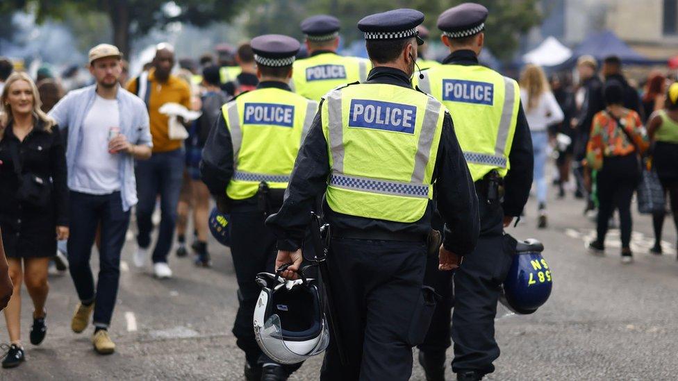 Met Police at Notting Hill carnival