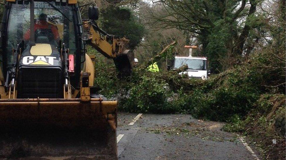 Road blocked