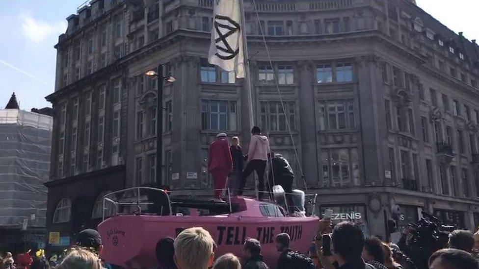 Protests at Oxford Circus