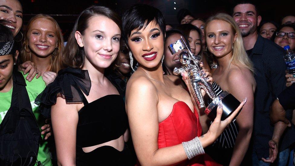 Cardi B and Millie Bobby Brown