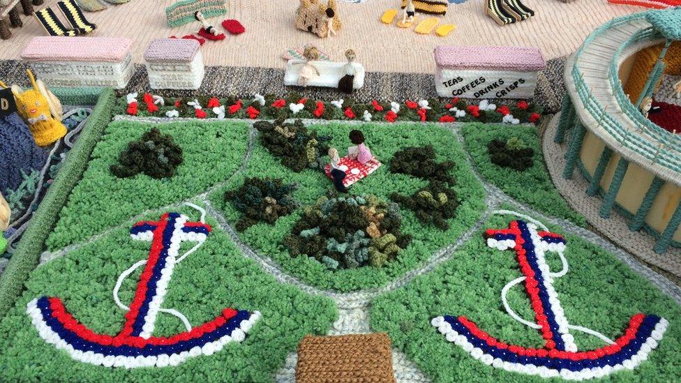 Knitted Anchor Gardens, Great Yarmouth