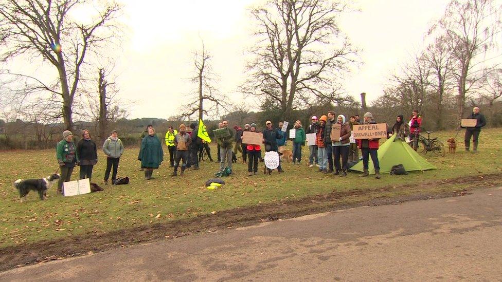 Dartmoor protest