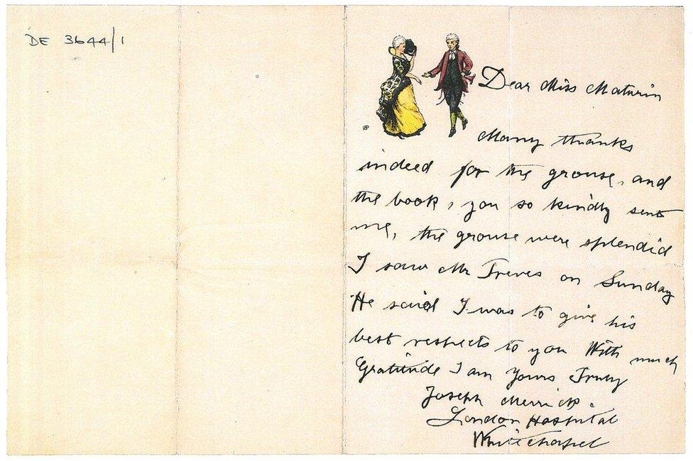 Letter written by Joseph Merrick